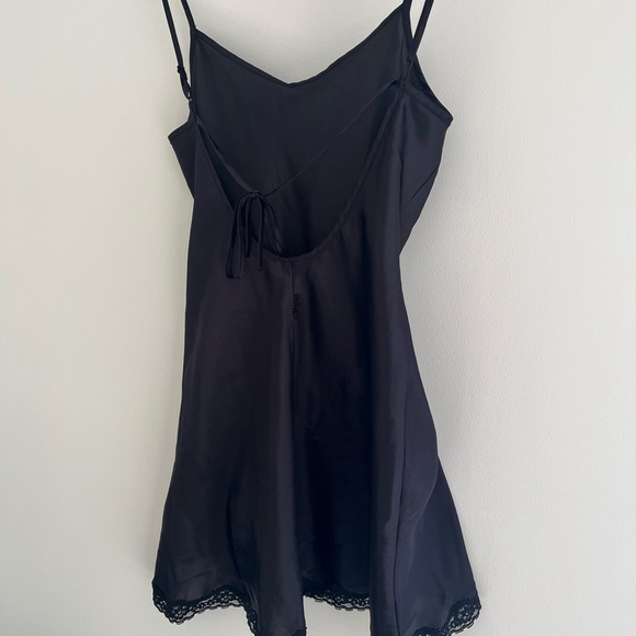 Vintage black lace lasenza night slip - Picture 3 of 5